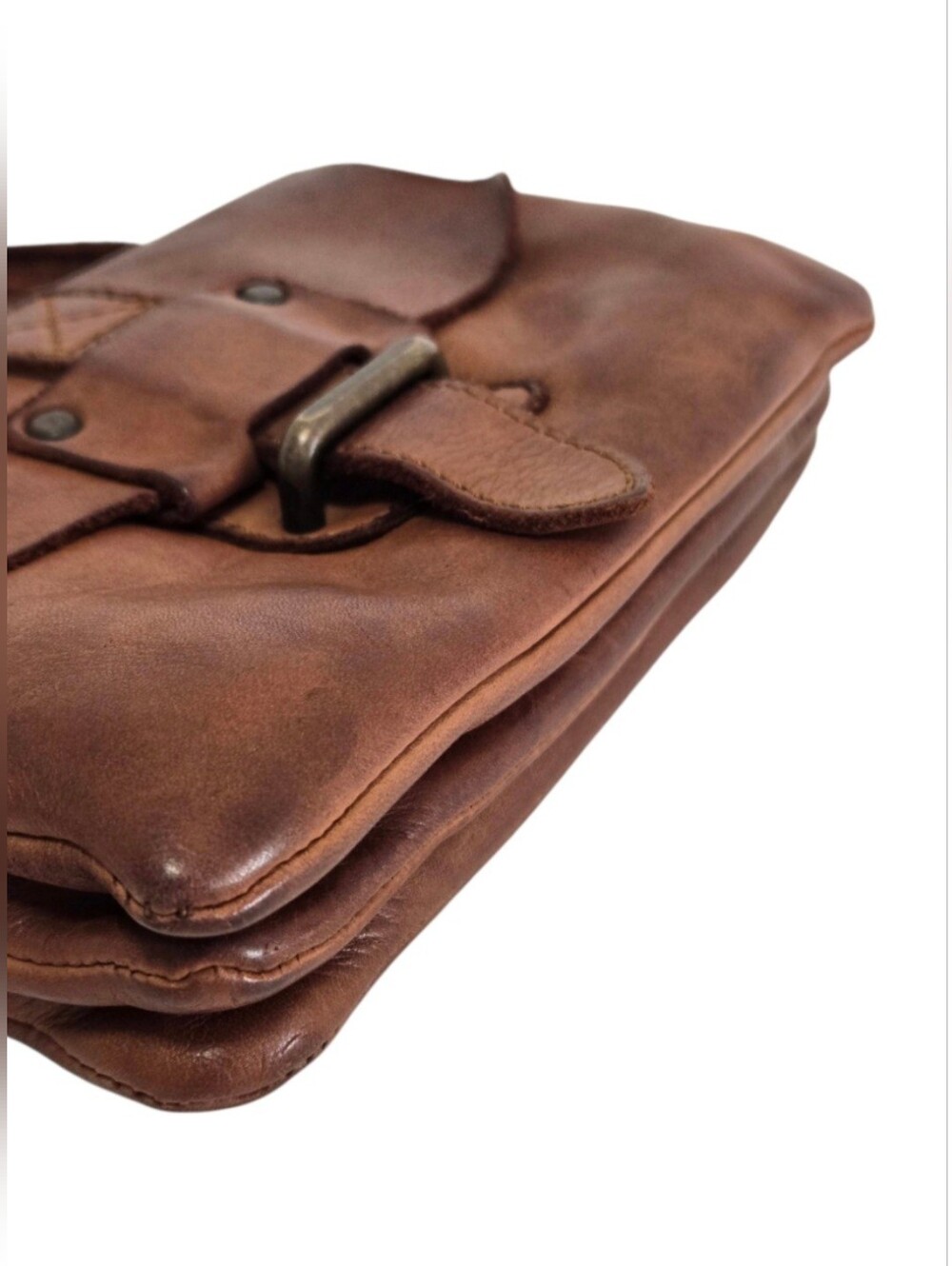 Harbour 2nd Luna Cognac Brown Leather Crossbody Bag - EUC - Picture 6 of 14